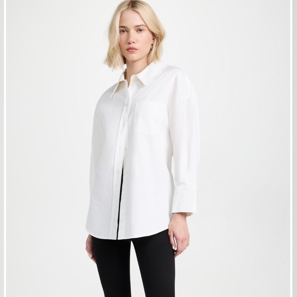 Anine Bing, Mika Shirt, White, size Extra Small